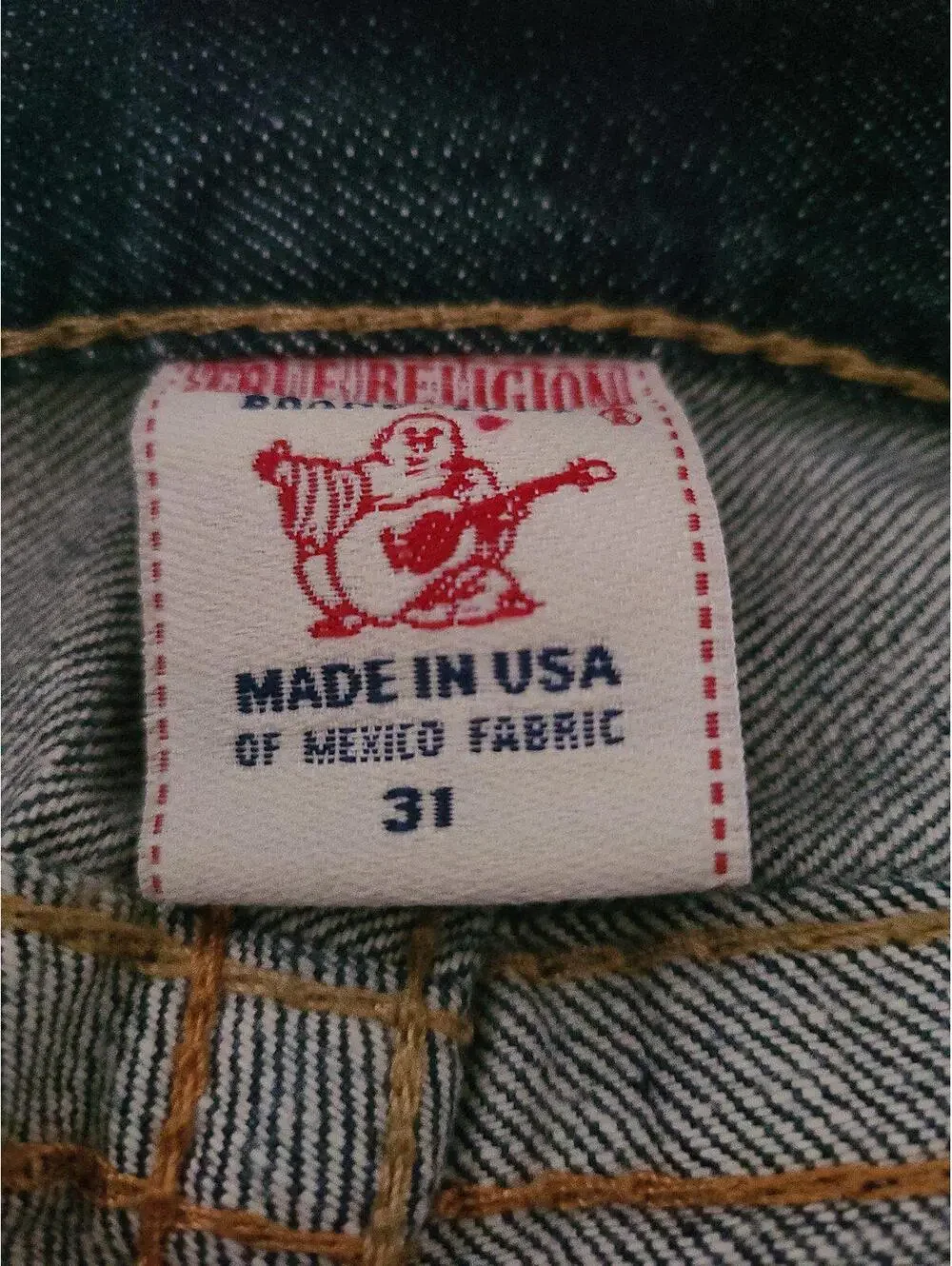 True religion Ricky Big T men's jeans world tour sz 31